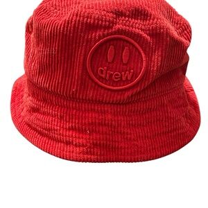 DREW Vibrant Red Corduroy Hat